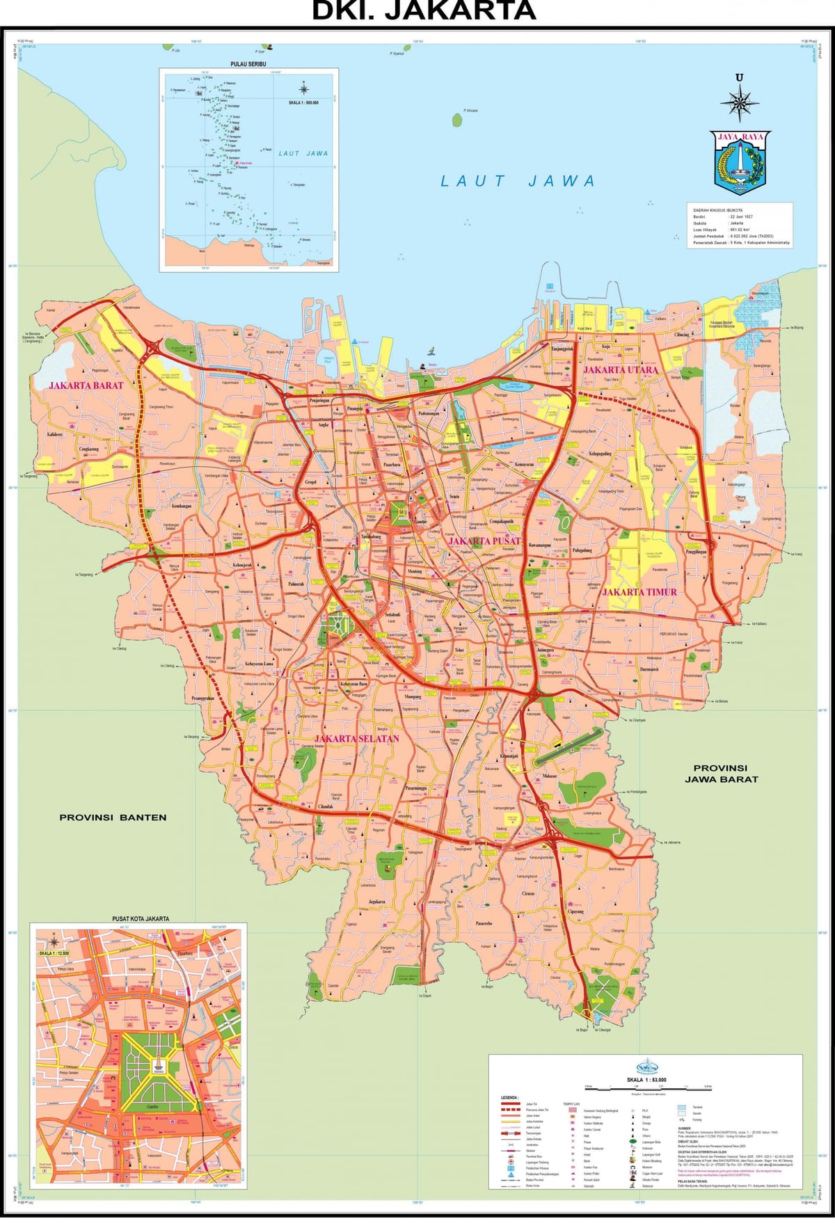 ಕೇಂದ್ರ Jakarta ನಕ್ಷೆ