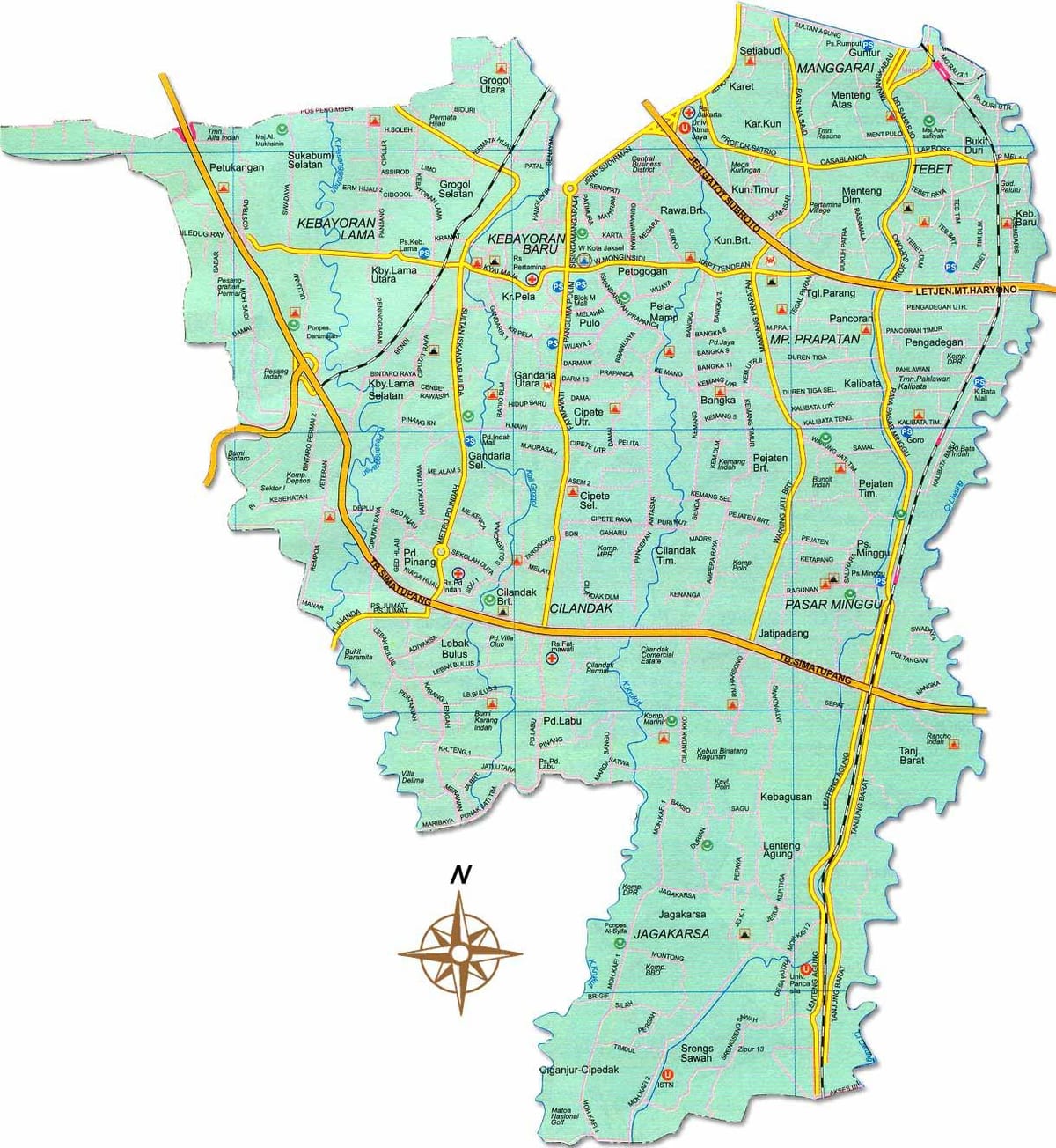 ನಕ್ಷೆ Jakarta selatan