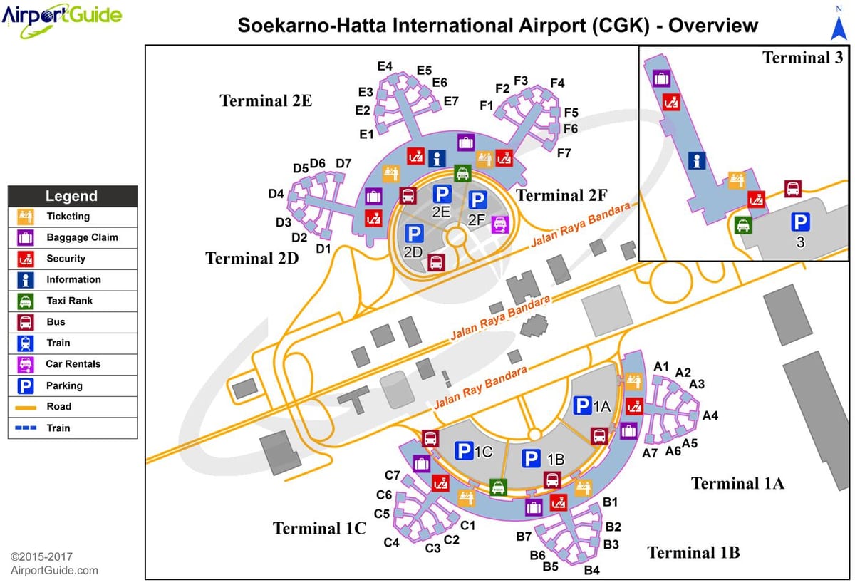 cgk ವಿಮಾನ ನಕ್ಷೆ