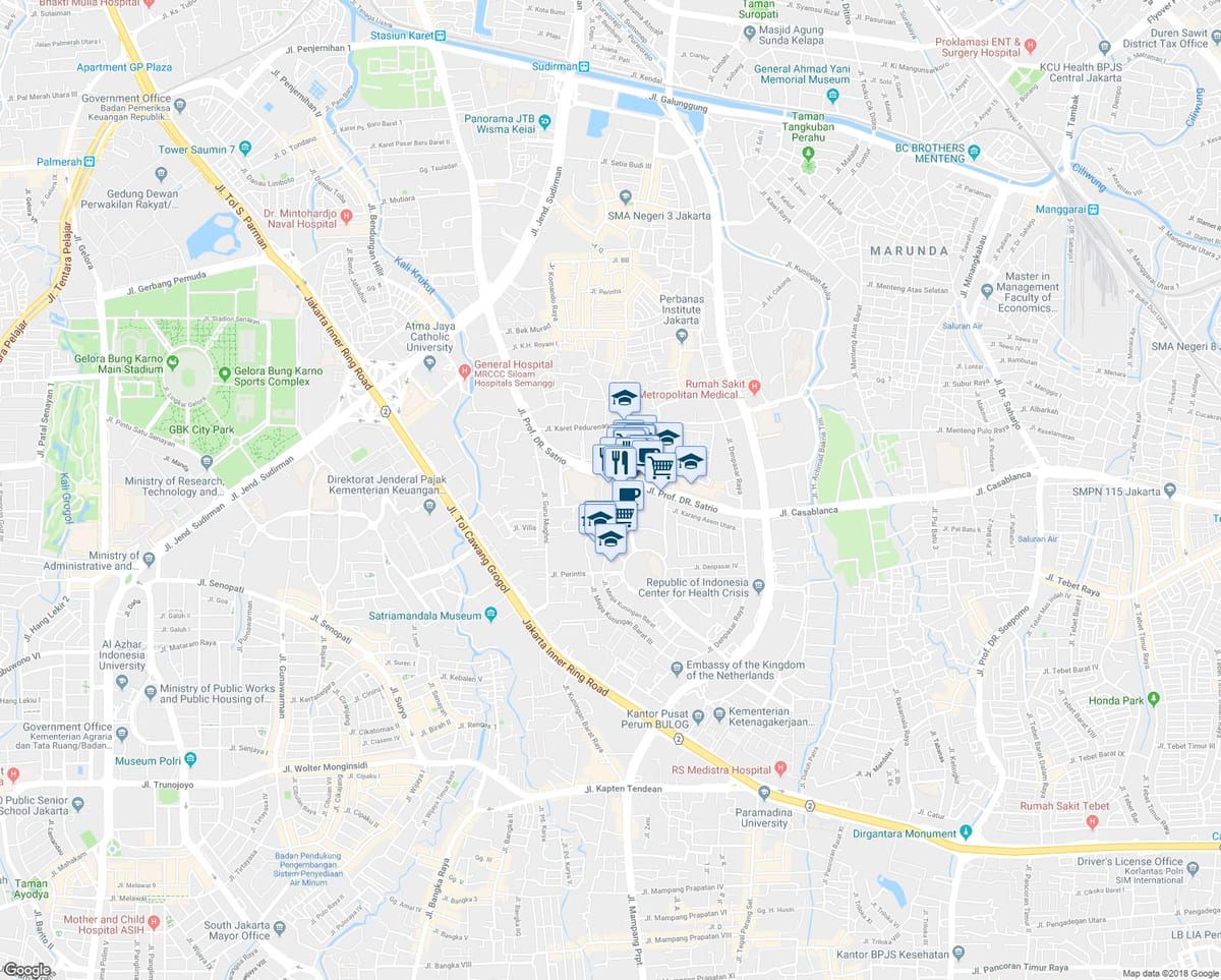 ನಕ್ಷೆ kuningan Jakarta