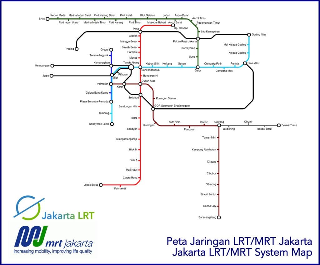 ಜಕಾರ್ತಾ lrt ನಕ್ಷೆ