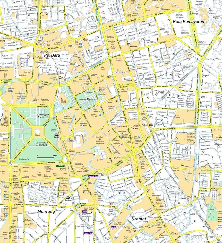 ನಕ್ಷೆ menteng Jakarta