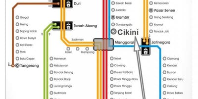 ನಕ್ಷೆ Jakarta ರೈಲು ನಿಲ್ದಾಣ