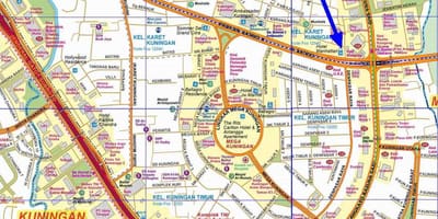ನಕ್ಷೆ ದಕ್ಷಿಣ Jakarta