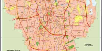 ಕೇಂದ್ರ Jakarta ನಕ್ಷೆ